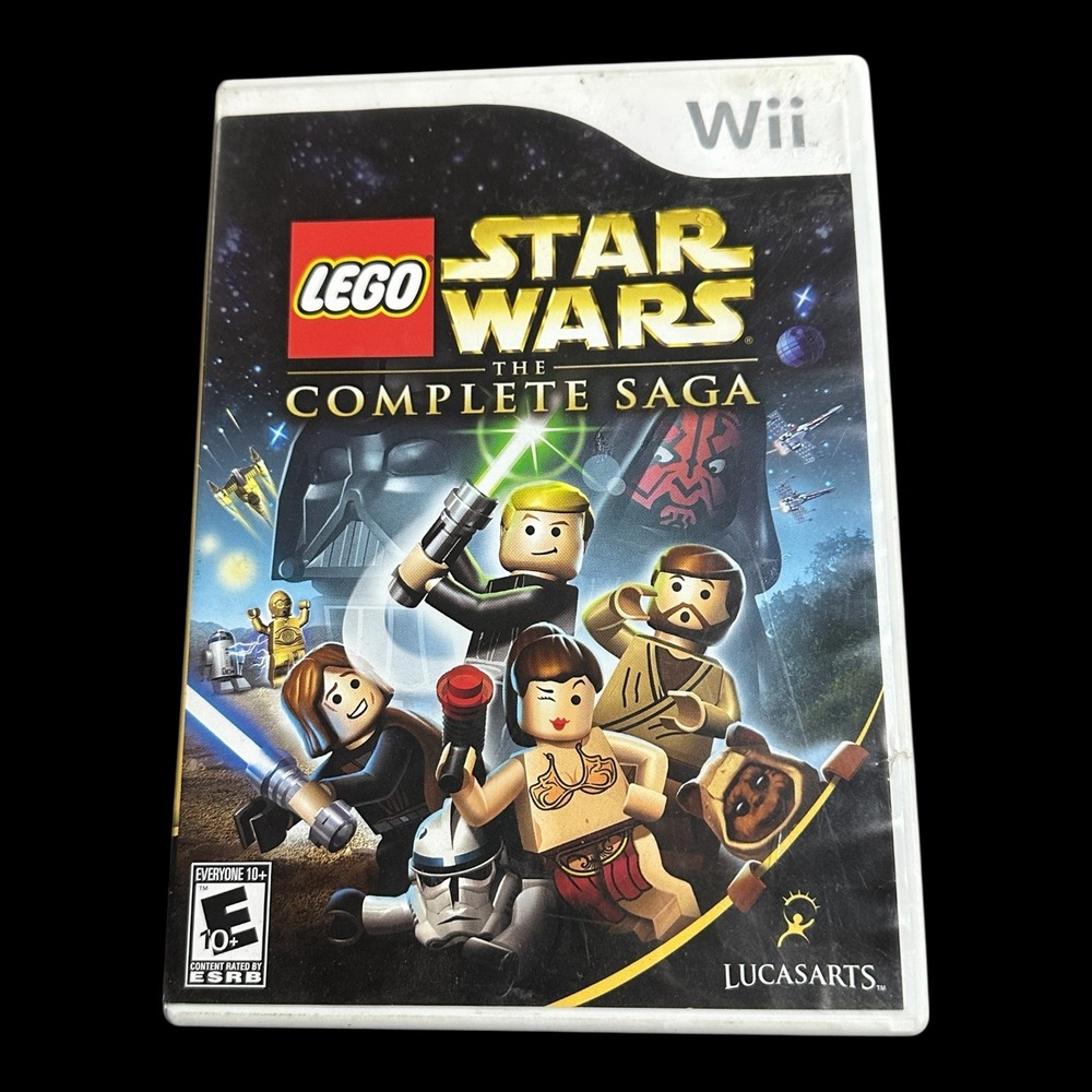 Lego Star Wars The Complete Saga Nintendo Wii Game Disc Case Manual